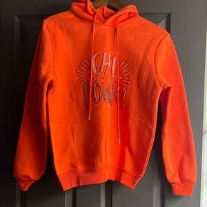 Kalli Collection Orange Hoodie